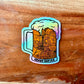 Waterproof Holographic Grand Rapids Beer Sticker