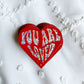 Waterproof You Are Loved Glitter Sticker