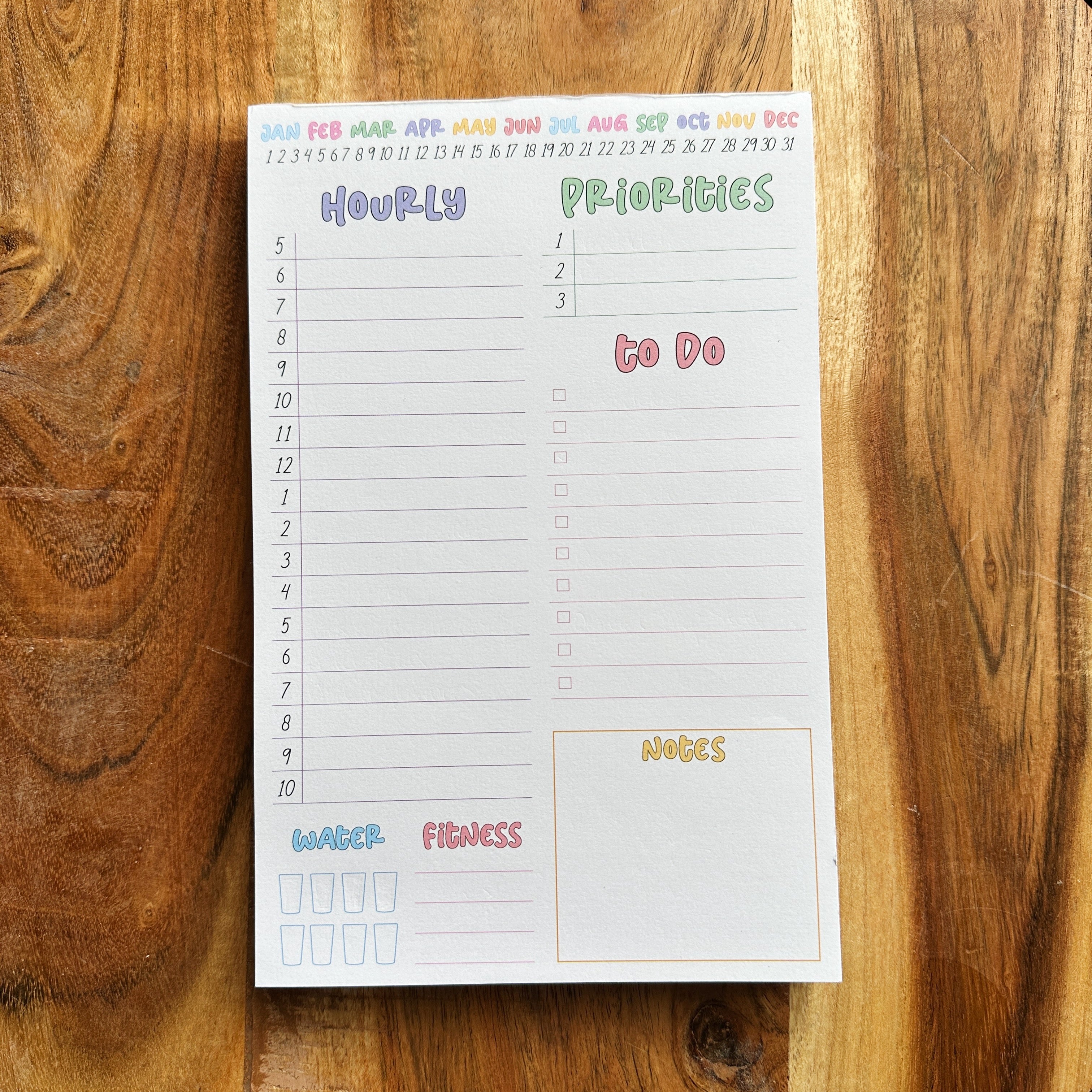 Daily Time Block Notepad – Chelsea Anne Co.