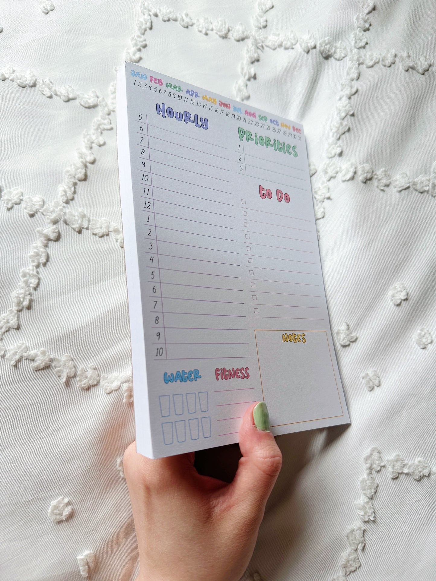 Daily Time Block Notepad