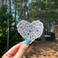 Waterproof Heart Shell Sticker