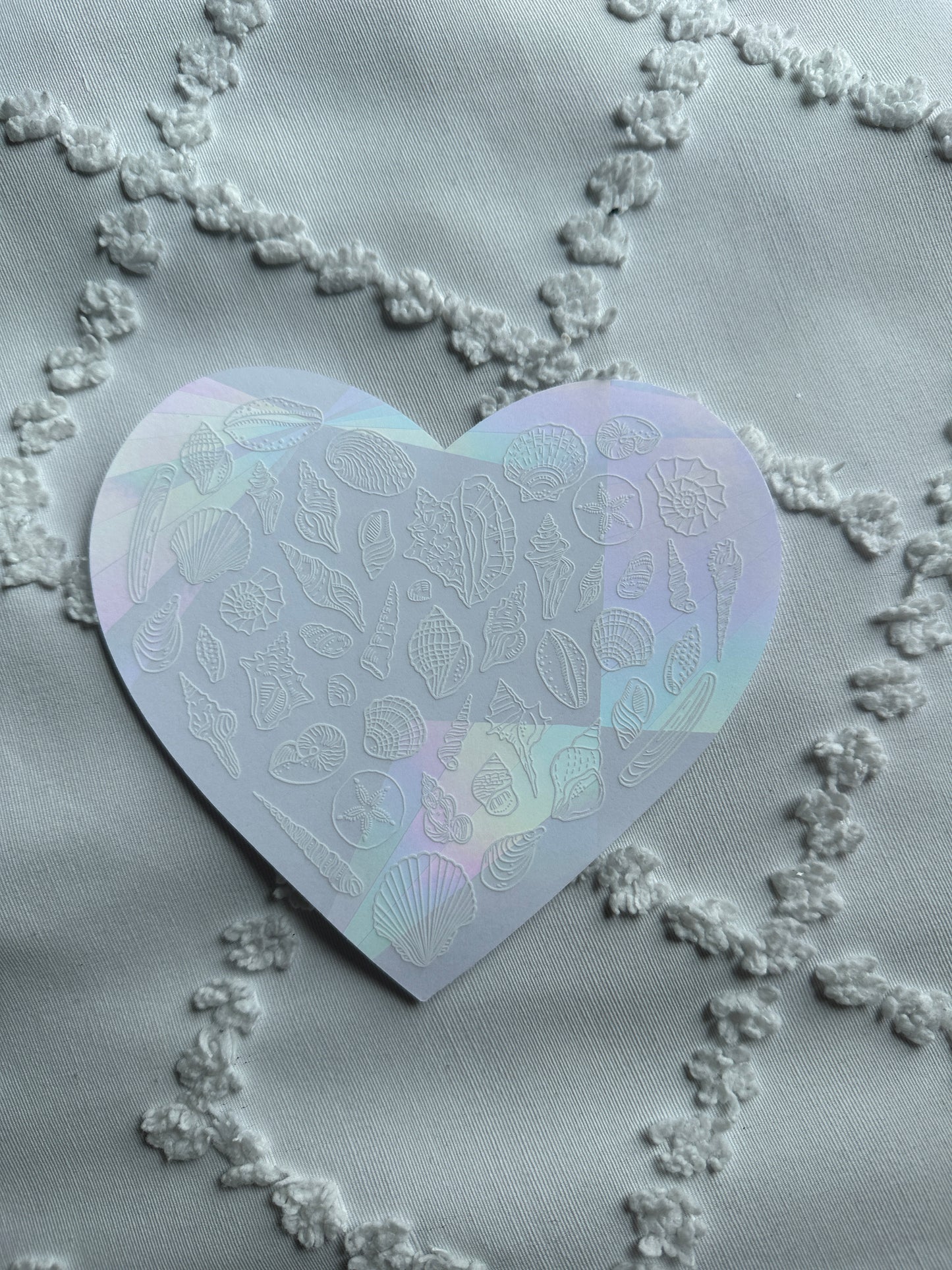 Heart Shell Suncatcher Window Decal/Sticker