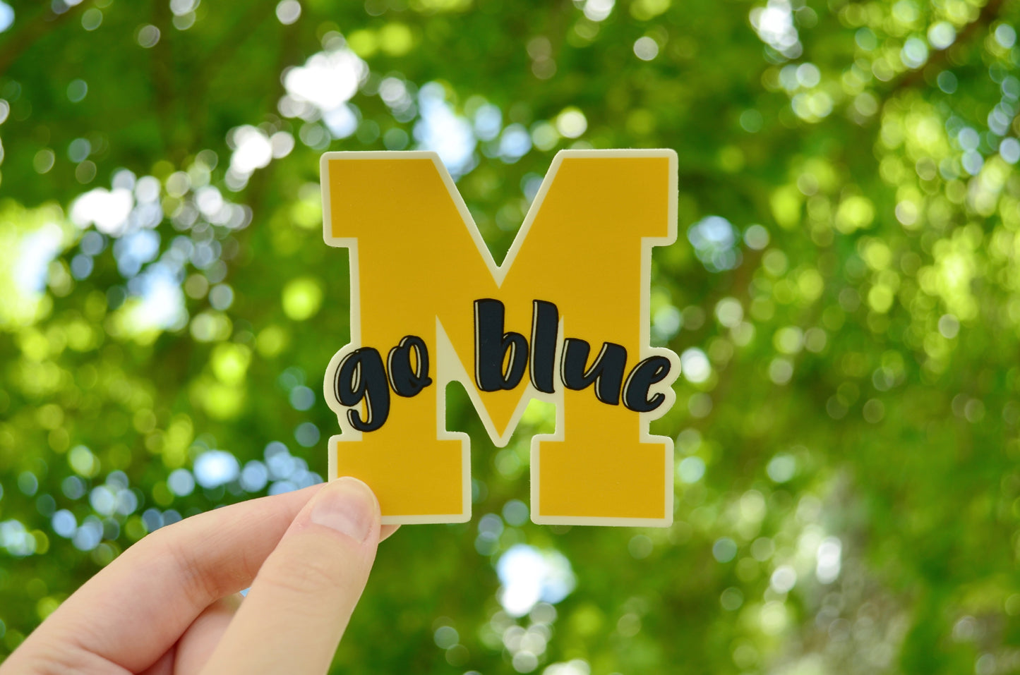 Waterproof Go Blue Sticker