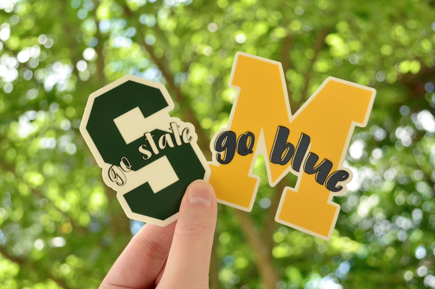 Waterproof Go Blue Sticker