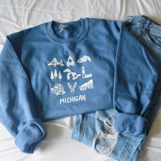 All Things Michigan Crewneck