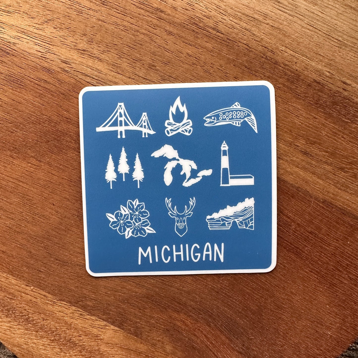 Waterproof All Things Michigan Sticker