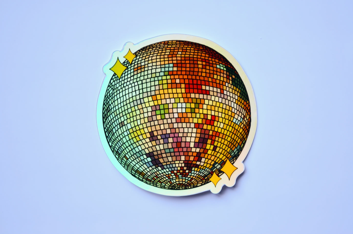 Holographic Disco Ball Sticker